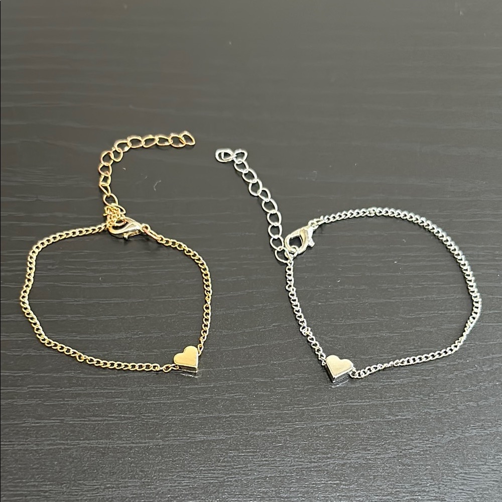 Mini adjustable heart bracelets - Picture 2 of 2